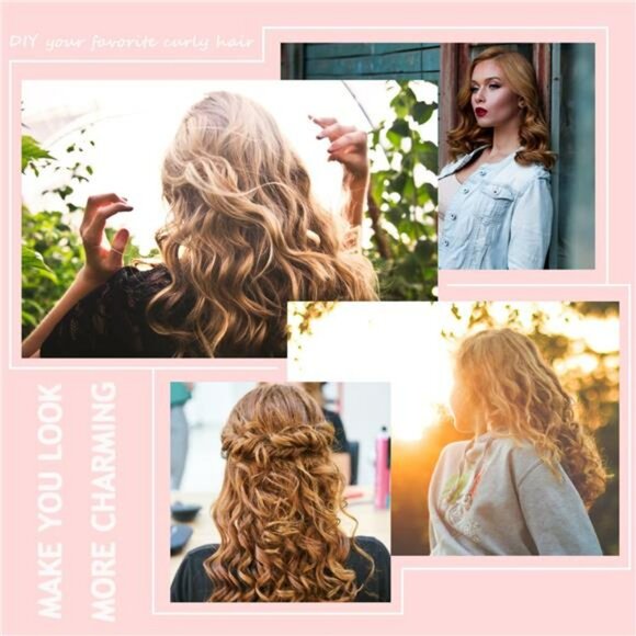 No Heat Foam Hair Curlers 60 Piece Flexible Curling Rods Set with Comb - Picture 6 of 8